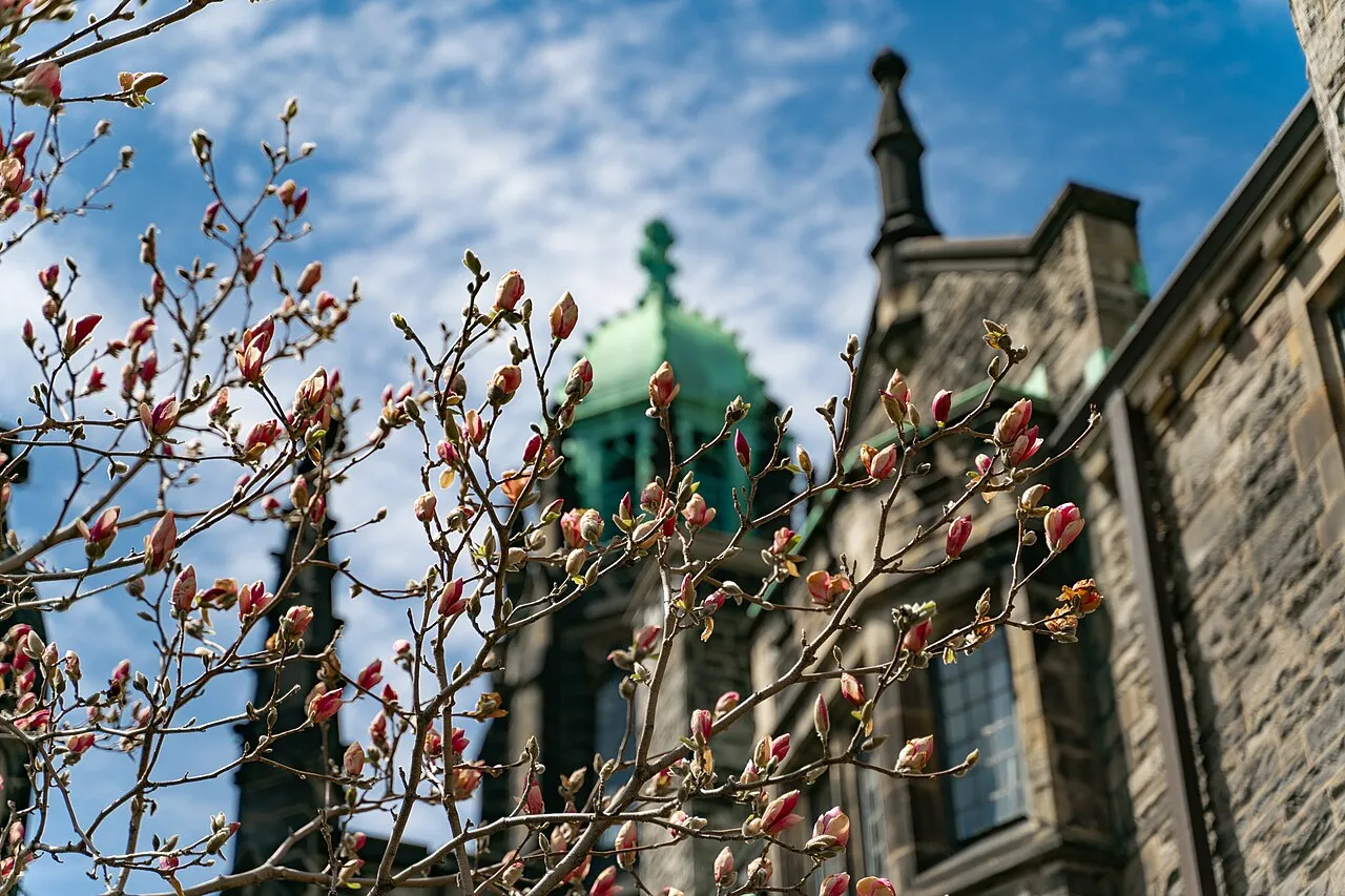 Trinity College of the University of Toronto in April